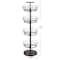 Household Essentials Brown 4-Tier Revolving Shoe Tree